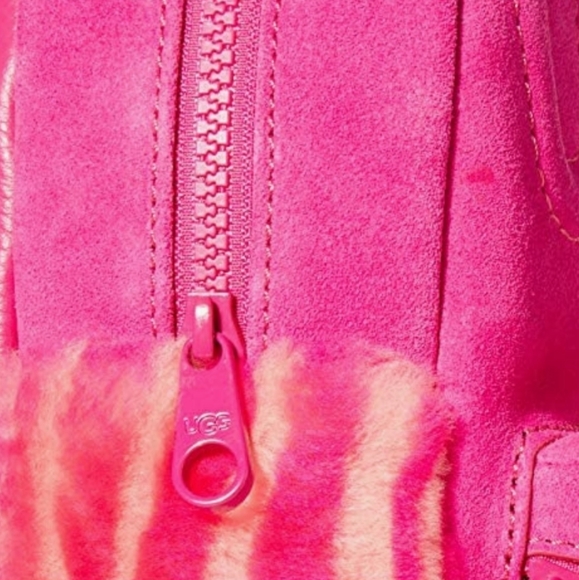 UGG Dannie II Mini Sheepskin Zebra Backback - Picture 9 of 11